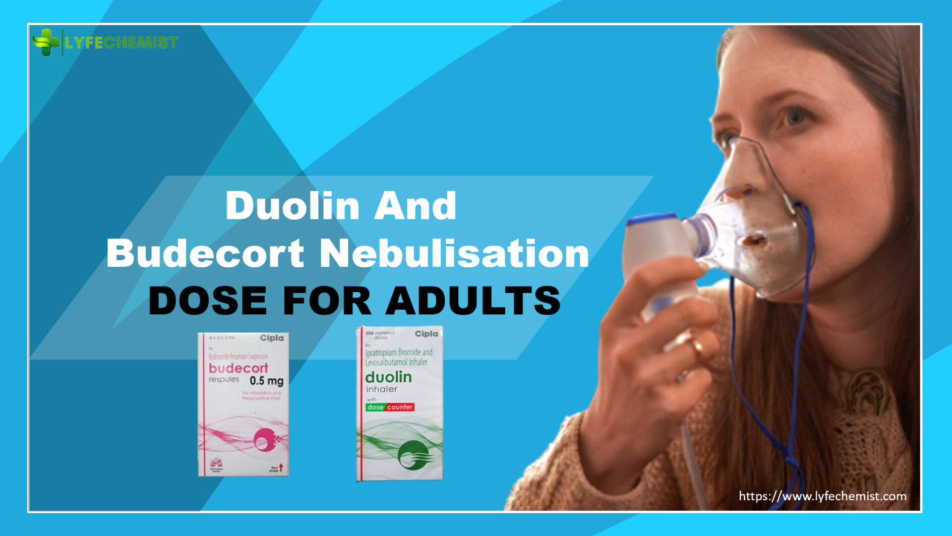 Duolin and Budecort nebulisation dose for Adults