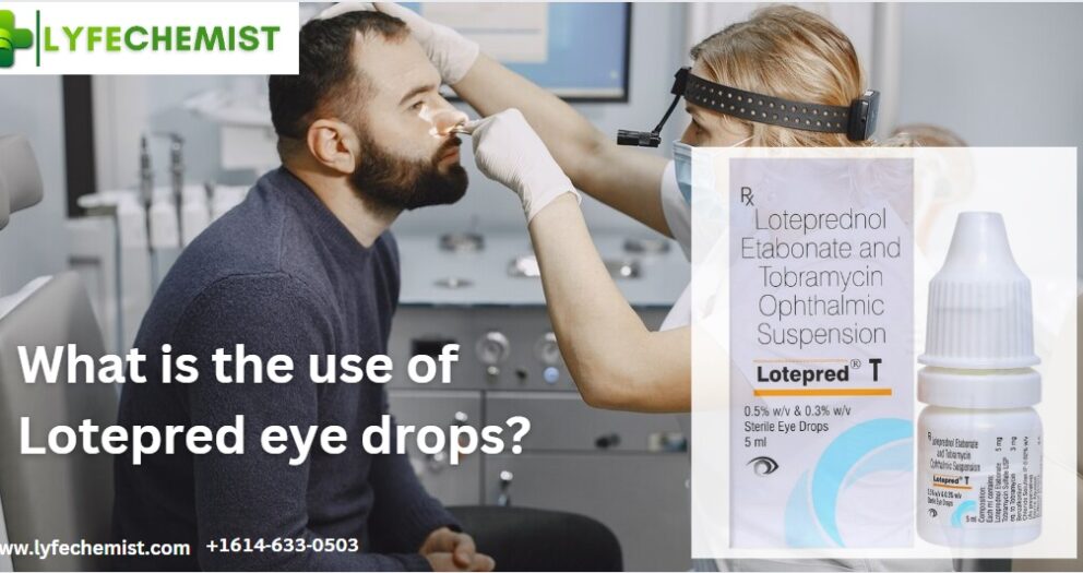 What is the use of Lotepred eye drops?