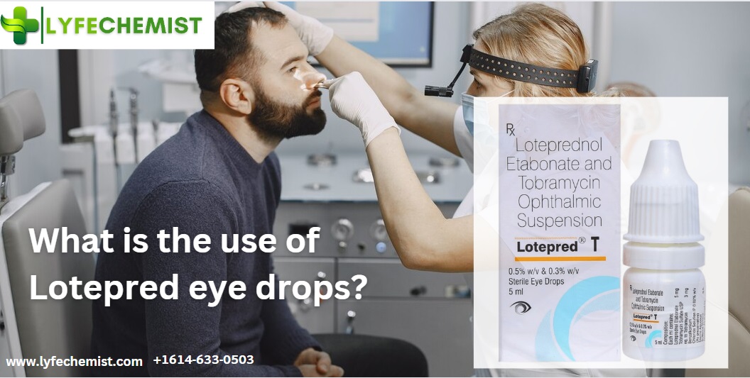 What is the use of Lotepred eye drops?